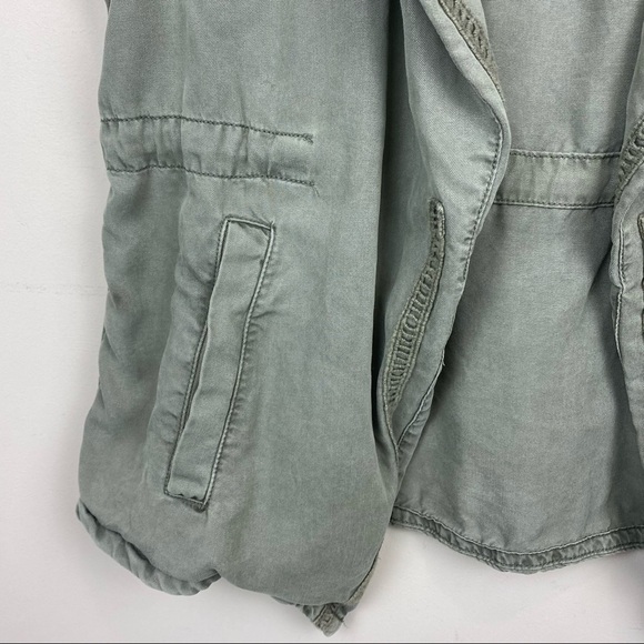 Max Jeans Olive Green Utility Draped Sleeveless Vest; Size M - Picture 9 of 14